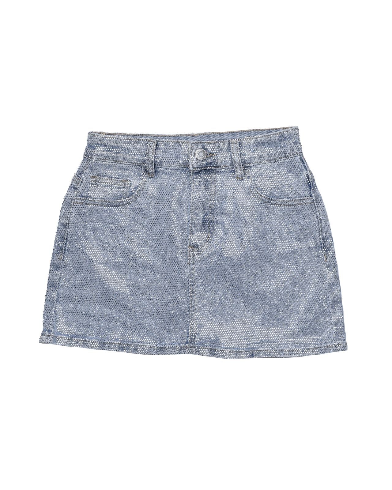 LIGHT BLUE GLITER SKIRT