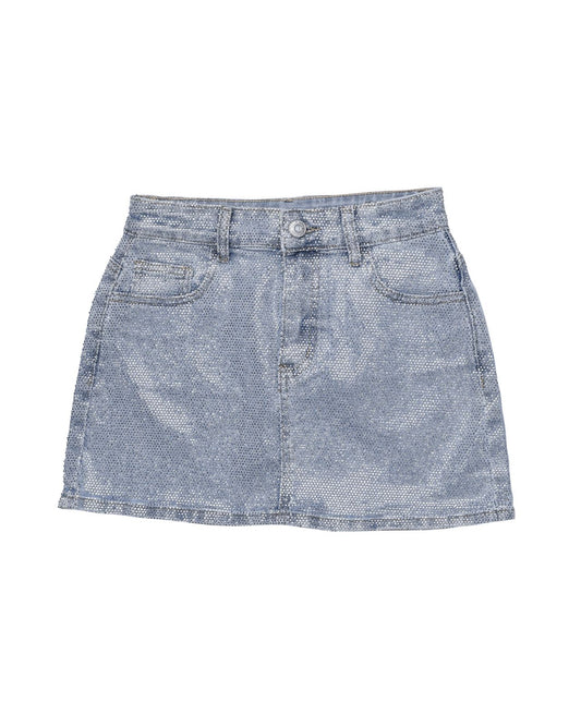 LIGHT BLUE GLITER SKIRT