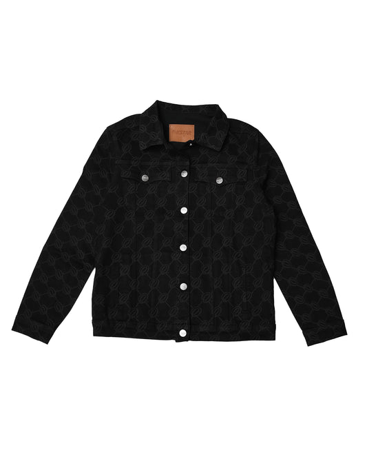MONOGRAM JACKET TOTAL BLACK♣️