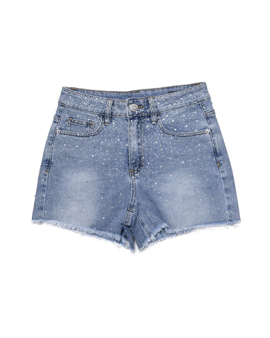 BLUE LIGHT DENIM SHORTS